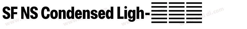 SF NS Condensed Ligh字体转换